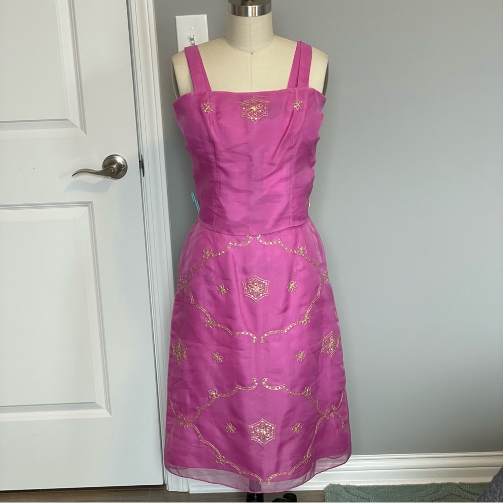 Ann Taylor Vintage, 100% Silk 3pcs Evening Wear (w/Matching Shawl) Size:  2